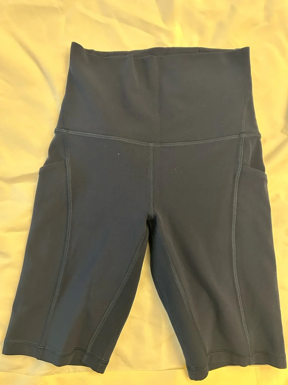Lululemon High-Rise Navy Shorts with Pockets 8 inches - Picture 2 of 4